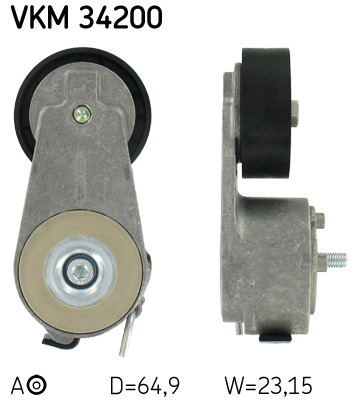 Rolka napinająca paska wieloklinowego VKM 34200 SKF